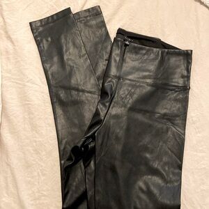 Leather style leggings